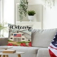 thumbnail image 3 of Clearance Under $5!Yyuenw 4Th of July Decorations Patriotic Pillow Covers 18X18 America Flag Double Sides Print Cushion Cover for Bed Sofa Cartoons Tetragonum Couch Pillow Cover, 3 of 5