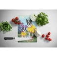 thumbnail image 2 of Carolines Treasures PPP3037LCB Boston Terrier Easter Bunny Glass Cutting Board Large, 12H x 16W, multicolor, 2 of 2