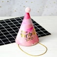 thumbnail image 4 of Accessories Rainbow Series  Party Home Supplies Birthday Party Hats Party Photo Props Paper Birthday Crown Hat Happy Birthday 06, 4 of 8