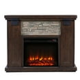 thumbnail image 3 of FESTIVO 48" Freestanding Electric Fireplace with Mantel - Brown, 3 of 10