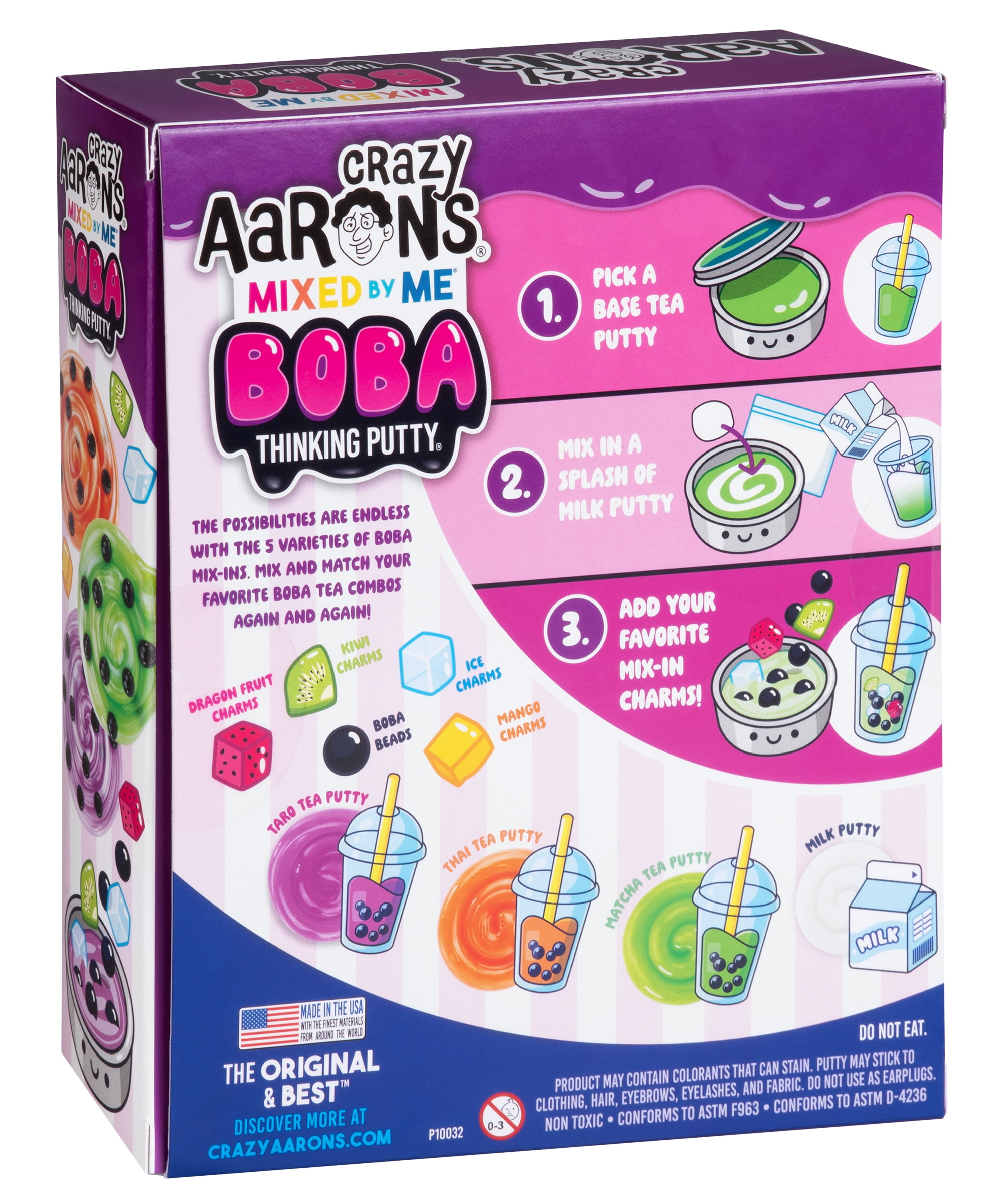 Crazy Aaron's Mixed by Me Boba Thinking Putty Kit, Ages 3 and Up