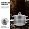 thumbnail image 5 of Siliaire Stainless Steel Stock Pot with Glass Lid, Easy to Clean, 5 of 7