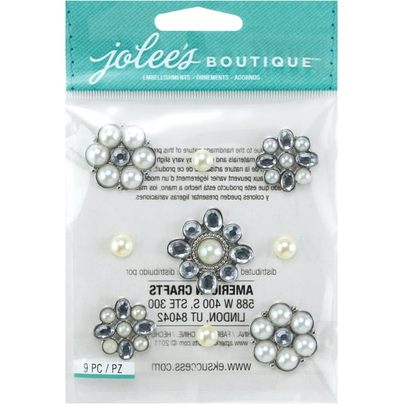 Jolee's Boutique Dimensional Stickers-Pearl & Gem Clusters