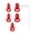 Red, variant on 4Pcs Bicycles Cable End Crimps with Wrench Set for Road Bikes and Mountain Bicycles Aluminum Alloy Bike Cable End Caps
