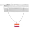 thumbnail image 3 of Rectangle Sunset Lesbian Flag Necklace, 3 of 3