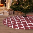 thumbnail image 6 of Yiaed Red Moroccan Print Christmas Tree Skirt , Tree SkirtsTree Mat for Christmas Winter Holiday Indoor Decorations-30", 6 of 7