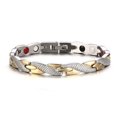 thumbnail image 3 of Pulsera de pareja de terapia magnética Twisted Dragon desmontable (plata/oro) Ndcxsfigh  Cuidado Belleza, 3 of 4