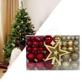 thumbnail image 2 of 101 Piezas de Bolas de Navidad, Estrella del , Adornos Duraderos DIY, Bolas Colgantes para Navidad, Oficina, Vacaciones, Decoración de, 2 of 8