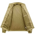 thumbnail image 5 of Jerdar Men's Nylon Jacket No Hood Lightweight Thin Zip Pockets Solid Color Long Sleeve Athletic Outdoor Casual Commute Windbreaker Coat Outerwear, 5 of 9