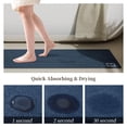 thumbnail image 3 of Alfombra de baño Runner RUERYA, larga, con piedra de diatomita, color azul marino, 40 x 120 cm, 3 of 7
