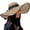 Khaki, variant on Women's Big Straw Wide Brim Beach Sun Hat Floppy, Foldable, Roll-Up, Adjustable, Breathable, for Outdoor Activities