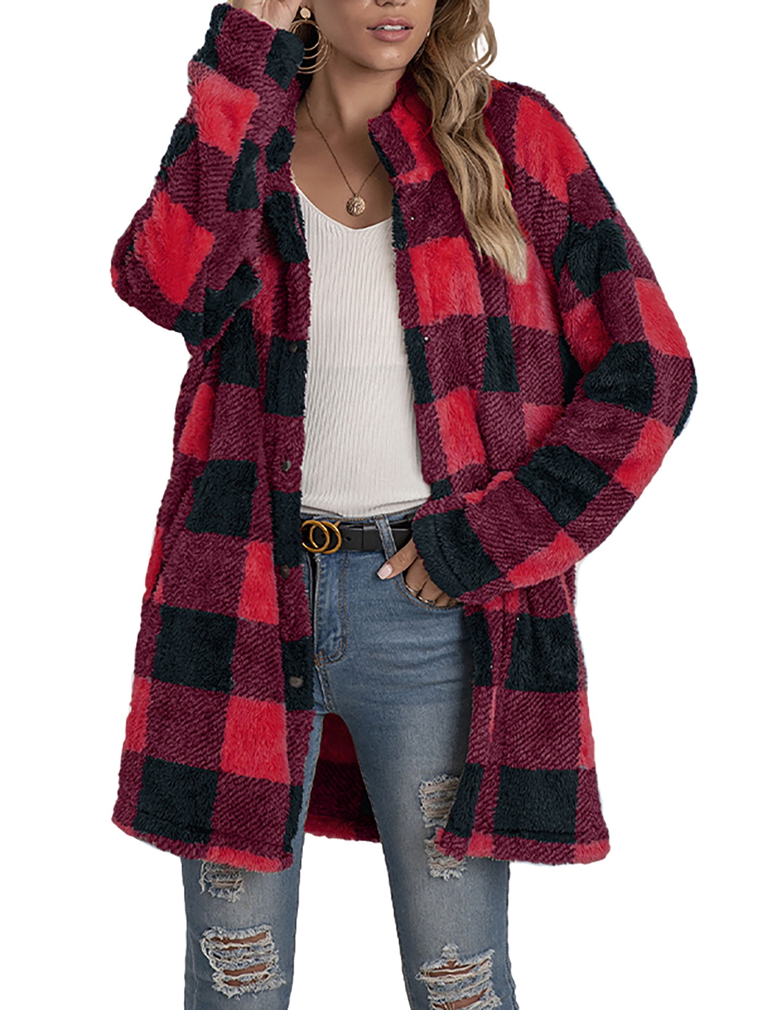 check jackets for ladies