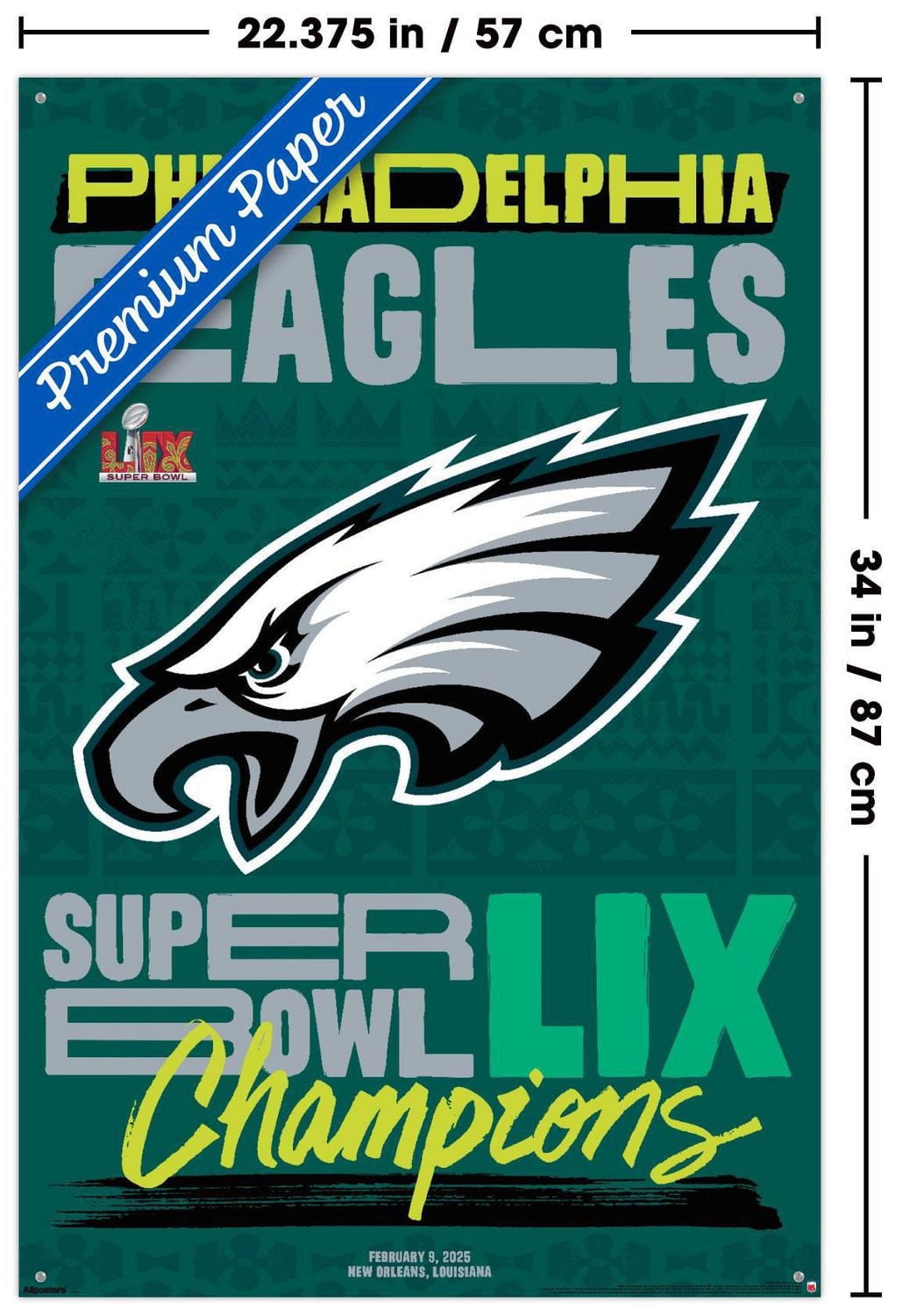 Logo de l'équipe NFL Philadelphia Eagles - Super Bowl LIX