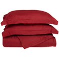 thumbnail image 3 of 400 Thread Count Egyptian Cotton Full/ Queen Duvet Cover Set Stripe  Burgundy, 3 of 3