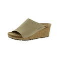 thumbnail image 4 of Papillio by Birkenstock Womens Namica Leather Wedge Sandals Tan 39 Narrow (AA,N), 4 of 5