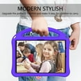 thumbnail image 4 of Dteck Case for Amazon Fire HD 10 2021/HD10 Plus 2021 10.1-inch 11th Generation,Kids Friendly EVA Foam Shockproof Handle Kickstand Case Lightweight Protective Shell Cover,Purple, 4 of 6