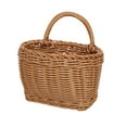 thumbnail image 2 of HongMinWen Woven Hanging Basket: Small Hanging Wicker Basket,Fruit, Kitchen,Organizing,Kitchen Wall Bread Onion Garlic Fruit Vegetable and Storage, 2 of 7