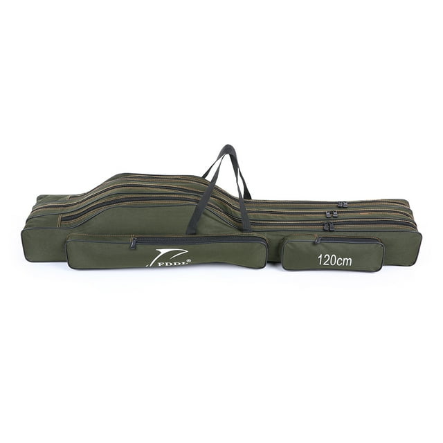 Pole Pack Portátil de pesca plegable carretero de lona de pesca de polo de herramientas de almacenam FDDL Pole Pack
