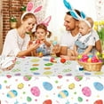 thumbnail image 4 of Moocorvic Easter Tablecloths 54x108 Disposable Rectangle Plastic Table Cloth for Spring Easter Day Table Decorations and Party Supplies, 4 of 6
