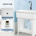 thumbnail image 6 of Ktaxon White Polypropylene 4.72 x 7.87 Inches Drainboard Sink, 6 of 9