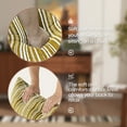 thumbnail image 3 of Genpo Oversized Chenille Accent Chair with Lumbar Pillow, Wide Armrests and Deep Seat 7 Inch High Density Foam for Living Room Bedroom, 350 lbs, Yellow Single Sofa Armchair, 3 of 8