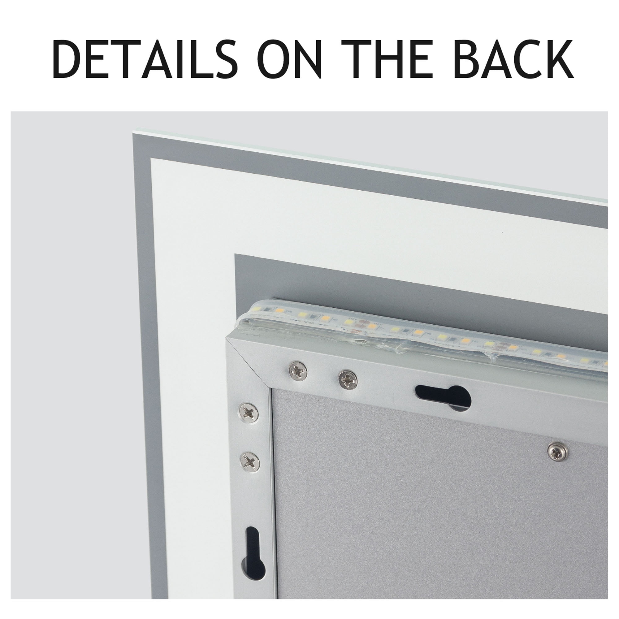 40" x 32" Modern LED Mirror