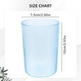 thumbnail image 3 of Plastic Bathroom Tumbler, Reusable Stackable Toothbrush Cup With Smooth Edge, Multi Purpose Portable Mouthwash Cup for Tea, Coffee, Camping Bathroom, Kitchen and Travel,Z-Light Blue, 3 of 9
