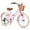 Peach, variant on Glerc Missy 26" Girl Bicycle for Youth Over 8 Years Old Kids, Teenager with Wicker Basket, Pink