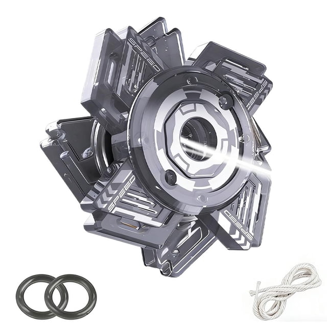 Gyro Cable Toy, Cool Children's Flywheel Rotator, Gyro Children's Fun Toy, Glowing Toy
