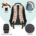 thumbnail image 4 of HUIACONG Cute Strawberry Axolotl Print School Backpack for Boys Girls Ages 6-18 Large Capacity Lightweight Water Resistant Bookbag for Elementary Middle High School Back to School Daily Use, 4 of 7
