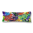thumbnail image 1 of BSDHOME Abstract Seamless Grunge Graffiti Pattern Colorful Words Body Pillow Covers Case Protector 20x60 inch, 1 of 2
