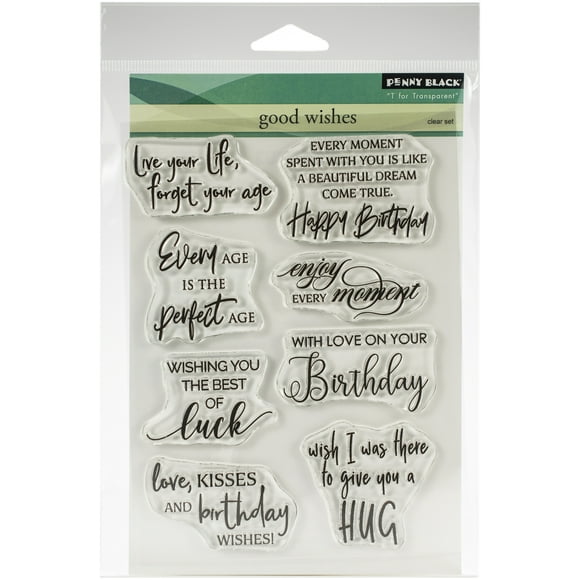 Penny Black Clear Stamps-Good Wishes 5"X6.5"