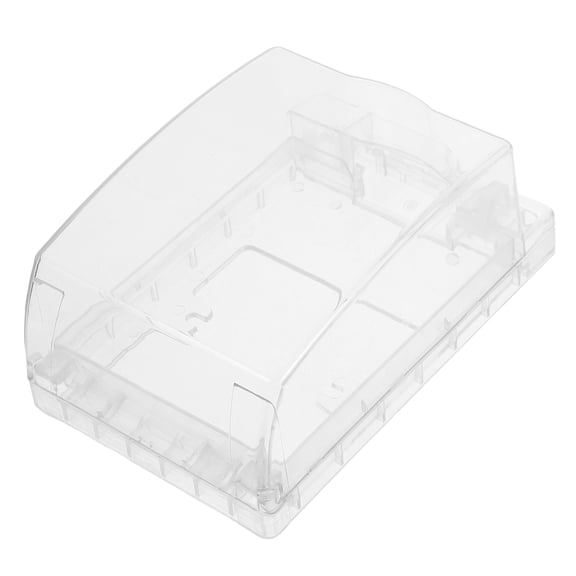 Greenadscape Conjoined Socket Case Transparent ABS Splash-Proof for Home 2Pcs