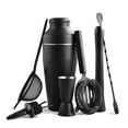 thumbnail image 1 of Juego de coctelera, accesorios de barra versátiles, kit de barman de calidad profesional, colador de malla fina, material de acero inoxidable, diseño a prueba de fugas, fácil de limpiar, opción de, 1 of 8