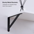 thumbnail image 4 of White Floating Shelves, 12 Inch Deep Wall Mounted Shelves Set of 2, Modern Style Solid Wood Shelves for Wall Decor Storage Shelves for Kitchen Bathroom Bedroom Living Room, 4 of 6