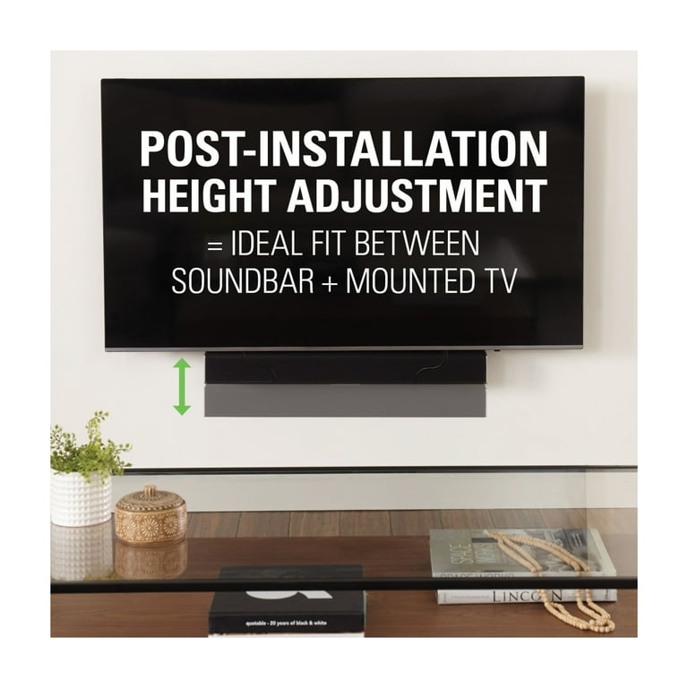 Sanus Universal TV Soundbar Mount, Speaker Bracket SASB1-B1