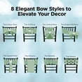 thumbnail image 6 of Leading Linens 1 pc Sage Green Satin Bow Sash Chair Cover Decoration - 108"x8" Elegant Sashes for Weddings Banquets Receptions Special Events Restaurants & Parties, 6 of 6