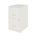 thumbnail image 2 of Space Solutions 18 inch 2 Drawer Metal File Cabinet, Pearl White, 2 of 4