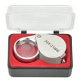 thumbnail image 2 of Identifying Jewelry Portable Jewelers Magnifier, 49g Mini Glass Magnifier, Stainless Steel Frame Checking Jewelry for Tabulating Silver, 2 of 7