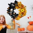 thumbnail image 1 of Dvkptbk Creative Wreath Halloween Horror Skeleton Simulation Maple Leaf Wreath Wholesale Festival Decorations Home Decoration, 1 of 4