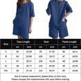 thumbnail image 3 of Camisa Pantalones Cortos Traje Conjunto de chándal de verano sólido para mujer, pantalones cortos, conjuntos a juego (azul XL) Cgtredaw Para estrenar, 3 of 6
