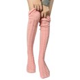 thumbnail image 3 of TheFound Female Knitted Stocking, Solid Color Knee-High Socks Long Tube Socks, 3 of 6