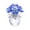 Blue, variant on Tuscom Mini Crystal Flower Vase Ornament Sparkly Glass Floral Figurine Small Desktop Decor for Home Car Office Desk Multicolor 4 Inch