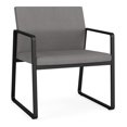 thumbnail image 1 of Gansett Fauteuil d'Appoint Surdimensionné pour Réception / Acier Noir / Gris Pâle, 1 of 7