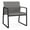 Castillo Metal, variant on Gansett Reception Waiting Room Oversize Guest Chair / Black Steel / Black