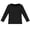Black, variant on Girls Long Sleeve Tops Casual Ribbed Tees Girls T Shirts Size 7 Crewneck Fitted Basic Shirts Pullover Spring Summer Clothes Size 15-16 Years,Navy