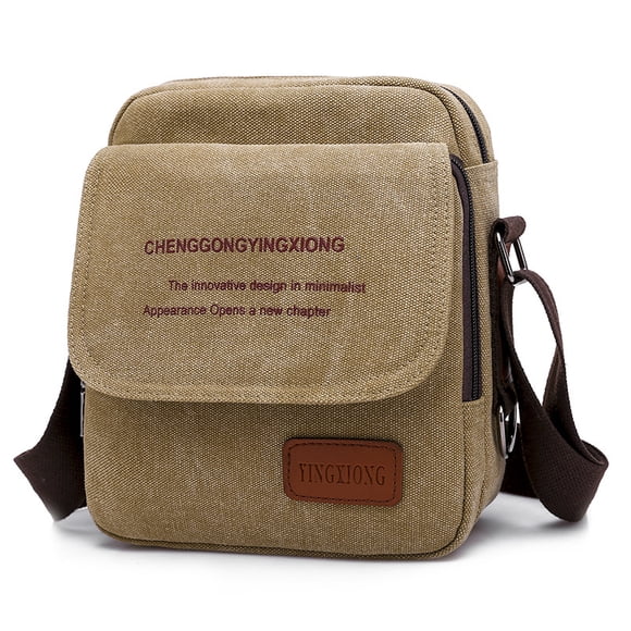 Bolso bandolera de lona con hombro pequeño
