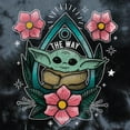 thumbnail image 2 of Junior's Star Wars: The Mandalorian The Child Flower Tattoo  Graphic T-Shirt, 2 of 4