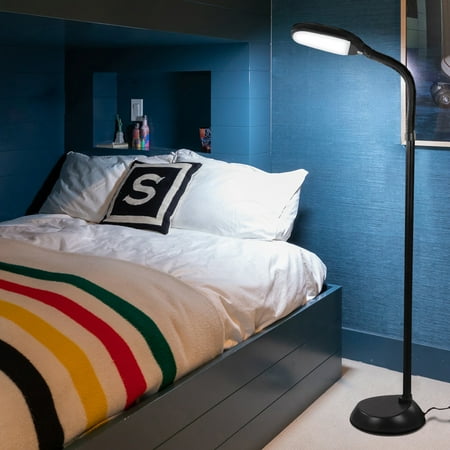 Brightech Litespan Daylight Led Floor Lamp With Adjustable Reading Light Black Canada Brightech Litespan Daylight Led Floor, Brightech Litespan Led Floor Lamp