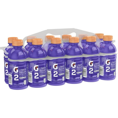 UPC 052000122039 product image for Gatorade G2 Thirst Quencher Lower Sugar Sports Drink, Grape, 12 oz Bottles, 12 C | upcitemdb.com